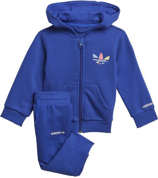 Adidas Adicolor Bold Hooded Baby Tracksuits Blue Katoen Fleece