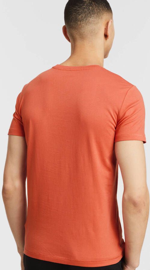 Calvin klein JEANS T shirt van biologisch katoen rhubarb red