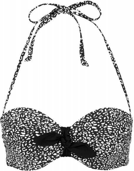 Lascana beugel bikinitop met all over print zwart/wit