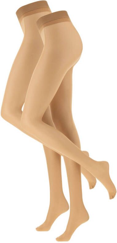 Oroblu Pantys Twins Extra Light Panty 2 pack Bruin