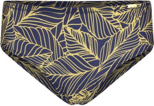 Sapph hipster Comfort met all over print blauw/geel