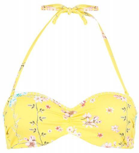 Sunseeker Beugelbikinitop in bandeaumodel Ditsy met gehaakt randje