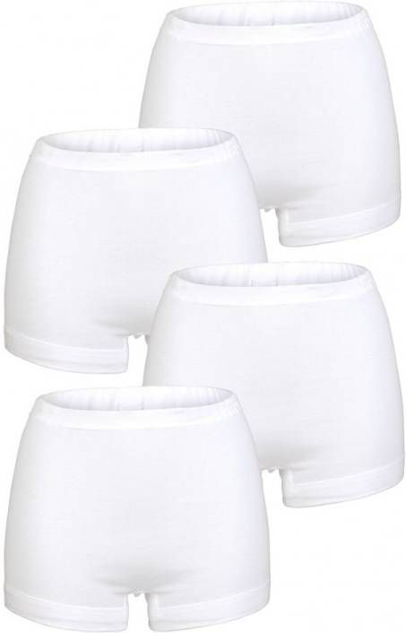 VIANIA Pantyslip met korte pijpen 4x wit